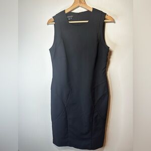 PAPERWHITE Black Sleeveless Career Size 10 Dress Back Split Zipper Closure